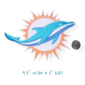 Large Miami Dolphins Embroidered Patch